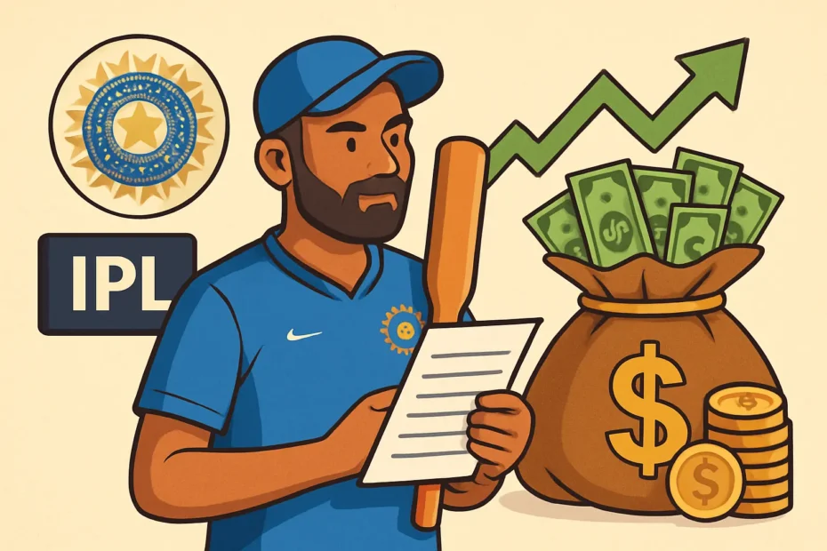 Indian cricket player salary: BCCI contracts, IPL & match fees